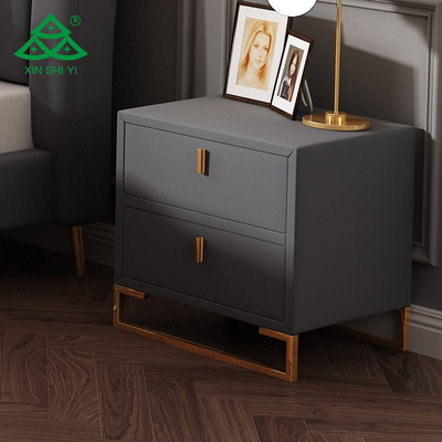 Modern Luxury Nightstand Bedside Table Organizer Furnishing the Bedroom from Factory Sales